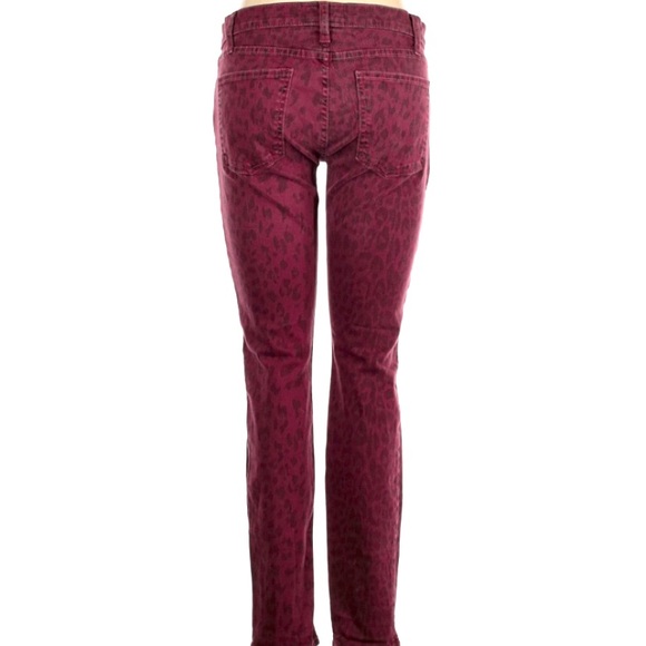 the current/Elliot skinny red animal print jeans 29 - Picture 3 of 5